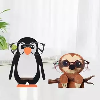Деревянный держатель для очков в форме животного, настольная подставка для солнцезащитных очков для домашнего офиса, декор стола Monkey