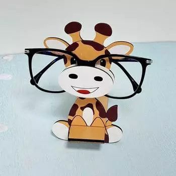 Деревянный держатель для очков в форме животного, настольная подставка для солнцезащитных очков для домашнего офиса Giraffe