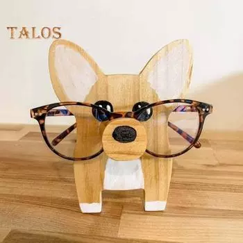Деревянный держатель для очков в виде животного, резной держатель для очков на столешницу, органайзер для очков в виде животного для домашнего офиса, школьной парты Hobbyhorse