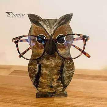 Деревянный держатель для очков в виде животного, резной держатель для очков на столешницу, органайзер для очков в виде животного для домашнего офиса, школьной парты Octopus