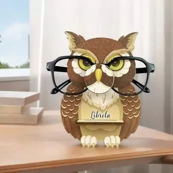 Деревянный держатель для очков в виде животных, мультяшная подставка для хранения очков в виде животных, настольный органайзер для солнцезащитных очков, подставка для домашнего офиса H