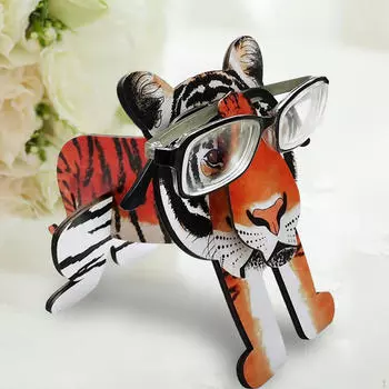 Деревянный держатель для очков в виде животных, креативная подставка для очков, органайзер для солнцезащитных очков ручной работы