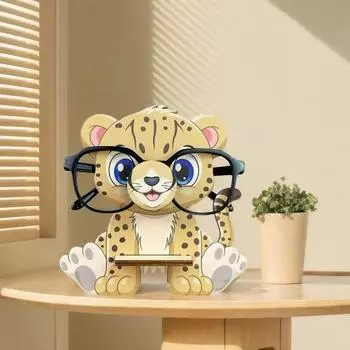 Деревянный держатель для очков Yousheng в виде животных, подставка для хранения очков в виде животных из мультфильмов, настольный органайзер для солнцезащитных очков, подставка для домашнего офиса B