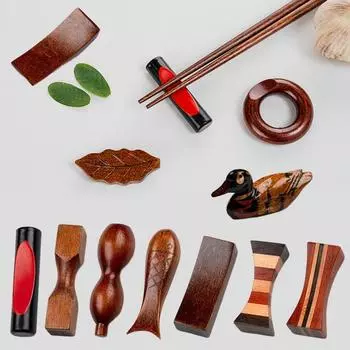 Деревянный держатель для палочек в японском стиле, украшение для дома и кухни, ресторанная посуда, держатель для хранения палочек для еды