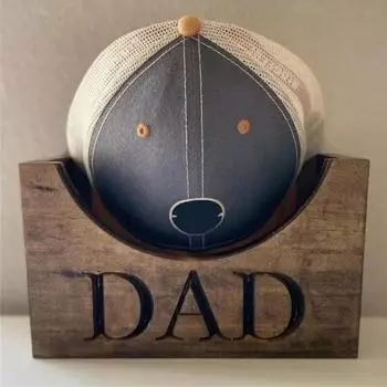 Деревянный держатель для шляпы, бейсболки в деревенском стиле, подставка для дисплея, стеллаж для хранения шляп, бейсболки, подарок для папы, папы, дедушки, мужа, мужские A