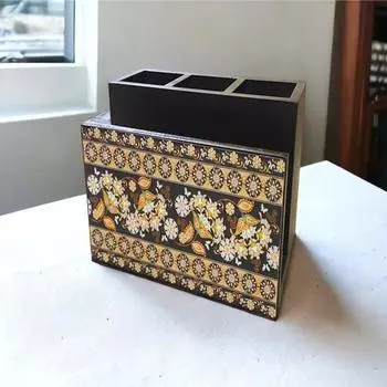 Деревянный держатель для столовых приборов, 18 см, органайзер на столешнице, ложка, вилка, нож, салфетка, папиросная бумага, настольные принадлежности, карандаш, ручка, подставка для канцелярских принадлежностей, домашняя кухня