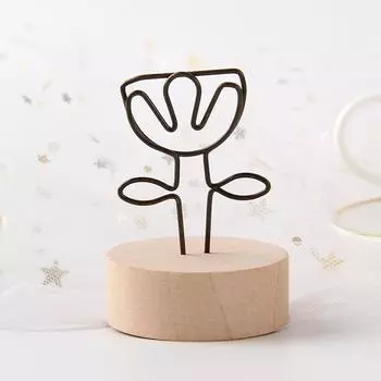 Деревянный держатель для заметок в стиле ретро