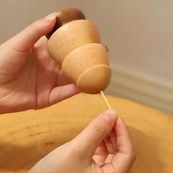 Деревянный держатель для зубочисток в виде дерева, прочный, деревенский, портативный, для домашнего офиса