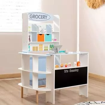 Деревянный Детский Имитационный Игровой Домик Большой Продуктовый Магазин Веселая Продажа Супермаркет Мальчики И Девочки Интерактивные Обучающие Игрушки