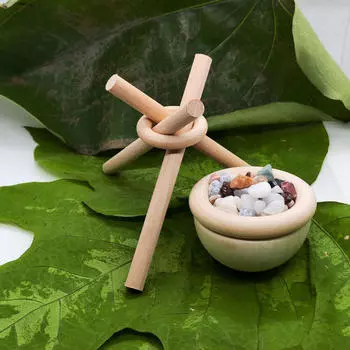 Деревянный диффузор с эфирным маслом, освежитель воздуха, небольшая минималистичная декоративная подставка для зерна своими руками