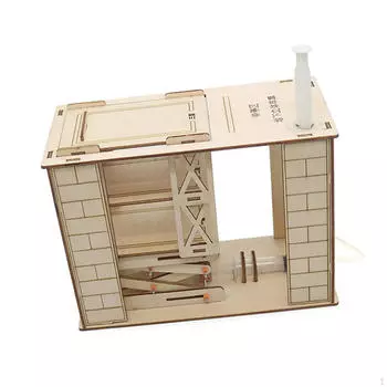 Деревянный DIY гаражный ствол проект для детей технология 3D сборка игрушка ручной работы гидравлический принцип