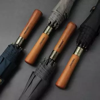 Деревянный длинный зонт Parachase, мужской ветрозащитный зонт для гольфа большого размера для мужчин, большие зонты от дождя в деловом стиле Corporation