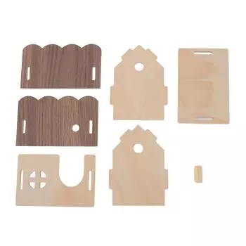 Деревянный домик для хомяка, большой, удобный, вентилируемый, экологически чистый, для небольших животных.