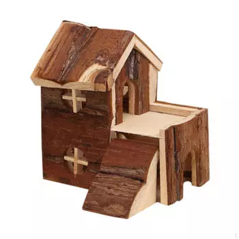 Деревянный домик для хомяка, домик для песчанок, домик для хомяков, домик для песчанок