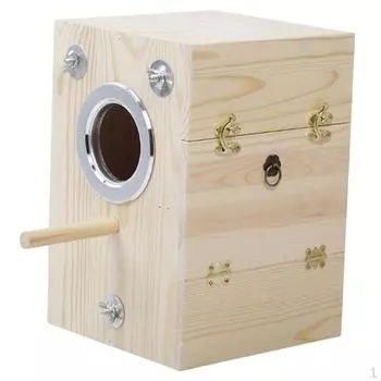 Деревянный домик для разведения птиц, гнездо для попугаев, вольер, клетка