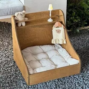 Деревянный домик для собак, большая кровать для щенков, переносная будка для маленьких собак, домики для кошек, клетка для хранения в помещении, аксессуары для домашних животных, принадлежности