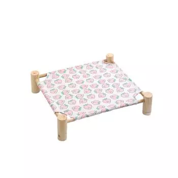 Деревянный гамак для кошек на подстилку для домашних животных, прочный и долговечный, дышащий, холщовый гамак для кошек и собак в помещении и на открытом воздухе trumpet53*48*13