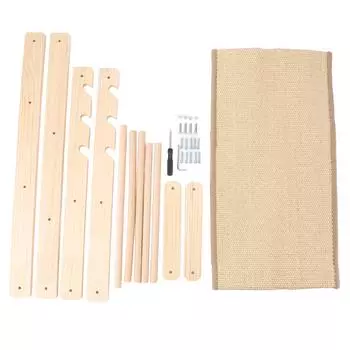 Деревянный гамак для кошек с 4 регулируемыми углами, защита мебели, переносная приподнятая кровать для кошек