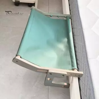 Деревянный гамак для кошек, сверхмощный беспроводной кошачий оконный насест, регулируемое сиденье для кошки, настенные полки для прикроватных тумбочек, оконные ящики L серый белый