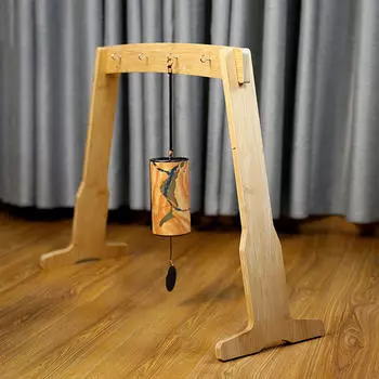 Деревянный гонг-подставка для духовых инструментов, многофункциональный гонг для йоги и медитации