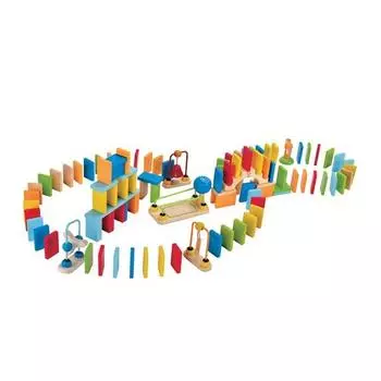Деревянный игрушечный набор Hape Composite Domino, популярная корейская игра