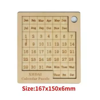 Деревянный календарь-пазл с 365 днями для детей и подростков для снятия стресса Style B