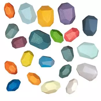 Деревянный камень для детей Строительный блок Креативная игрушка Игра на укладку Игрушка