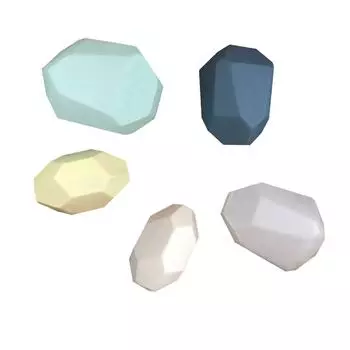 Деревянный камень для детей Строительный блок Креативная игрушка Игра на укладку Игрушка 5 шт.