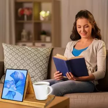 Деревянный книжный органайзер с рамкой для фотографий, деревянная настольная подставка для книг, треугольная книга