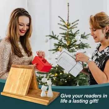 Деревянный книжный органайзер с рамкой для фотографий, деревянная настольная подставка для книг, треугольный держатель для книг, декор для домашнего офиса