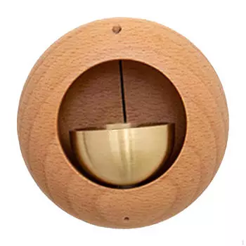 Деревянный колокольчик ветра дверной звонок для домашнего интерьера холодильник декор коричневый