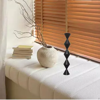 Деревянный конический подсвечник в деревенском стиле для праздничного декора вечеринки прочный легкий