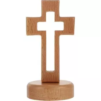 Деревянный крест Святой крест настольный крест с основанием стоячий Иисус Христос католический настенный крест для домашнего декора рождественской вечеринки 1-set