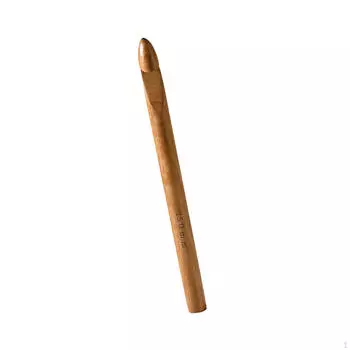 Деревянный крючок для вязания крючком с удобной ручкой для начинающих, эргономичная ручка для вязания крючком 15mm