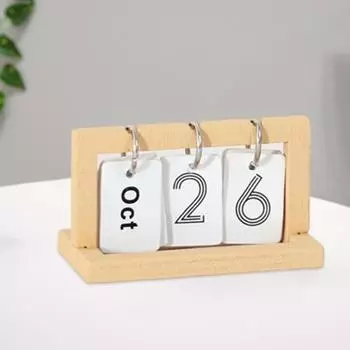 Деревянный кукольный домик календарь высокая имитация красивый декор стола миниатюрный кукольный домик