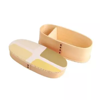 деревянный ланч-бокс x x 400 мл Уретановое покрытие Текущая модель j-kitchens Регулирующий влажность 18,5 см 8,5 см 6,3 см покрытие/Рисунок Кишу-стиль Маки-э