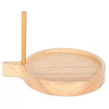 Деревянный лоток для бисера, круглая доска для бисера для изготовления украшений, набор для ткачества из цельного дерева