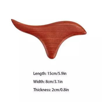 Деревянный массаж триггерных точек Гуаша Инструменты Профессиональный лимфодренажный инструмент Деревянные терапевтические массажные инструменты для спины, шеи, ног, рук коричневый