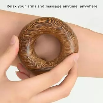 Деревянный массажер для кожи головы с пятью бусинами, ручной массажер для головы, деревянный расслабляющий спа-инструмент для роста волос, здоровья