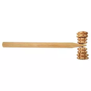 Деревянный массажер для тела и лица, роликовый многофункциональный массажер для лица для снятия целлюлита, боли в мышцах, массаж