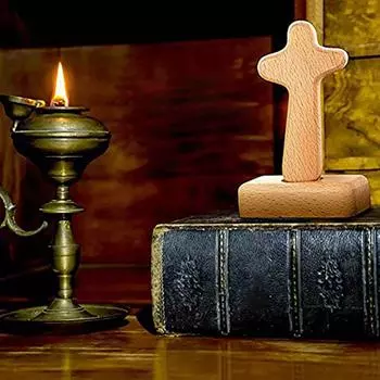 Деревянный молитвенный крест, украшения Христа, держащие кресты, религиозный амулет, ожерелье, кулон, изготовление ювелирных изделий, подарок для детей и взрослых