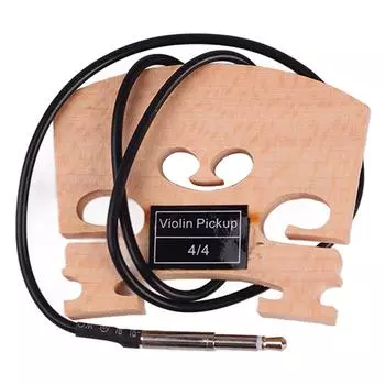 Деревянный мост для скрипки 4/4 с внутренним пьезозвукоснимателем, высокочувствительный скрипичный кленовый мост