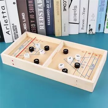 Деревянный мяч для керлинга, детские развивающие забавные игрушки, игры для родителей и детей, спортивный стол, настольная игра