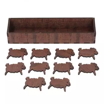 Деревянный набор катушек с животными, органайзер для швейных ниток для художественного плетения из проволоки, деревянные проекты