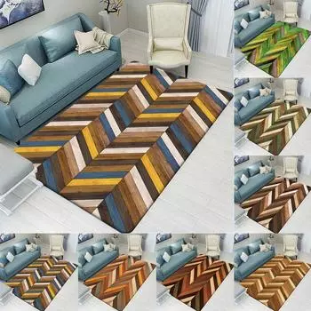 Деревянный напольный коврик для ванной комнаты, нескользящий впитывающий коврик для гостиной, коврик для входной двери, коврик для пола, вечерние 40x60cm