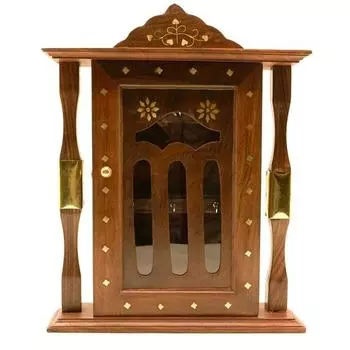 Деревянный настенный брелок с 6 крючками для домашнего офиса, гостиной, прихожей, декора