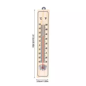 Деревянный настенный термометр для использования в помещении и на открытом воздухе, регулятор температуры для разведения в саду