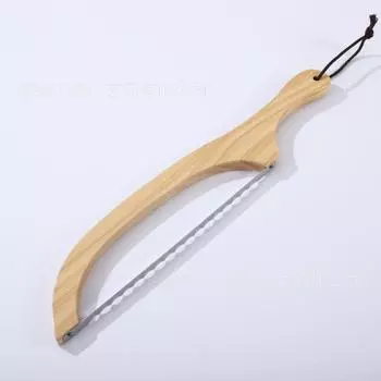 Деревянный нож для хлеба Нескользящий Нож для багета и торта для выпечки Зубчатый Нож для тостов Деревянная пила для нарезки хлеба 1PCS