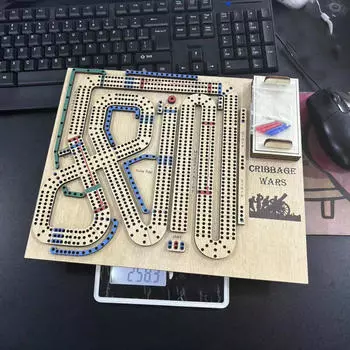 Деревянный орнамент, набор для настольной игры «Криббидж», забавная стратегия, традиционный многофункциональный ночной