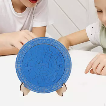 Деревянный пазл Сложный, сложный, веселый, легкий, круглый орнамент, креативная головоломка